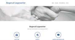 Desktop Screenshot of bogerudlegesenter.no